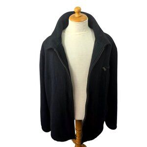 F.R. Tripler Y2K Wool Blnd Full Zip Jacket Men Sz 2XL Black Minimalist Coat